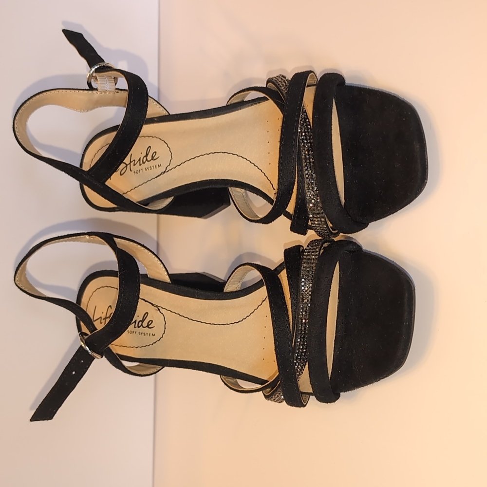 Lifestride Womens Belle Block Heel Strappy Dress Sandals 6.5 - Picture 5 of 9